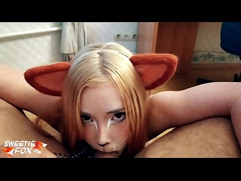 ❤️ Kitsune gëlltit kar dhe sperma në gojën e saj ❤ Video seksi tek ne ❤